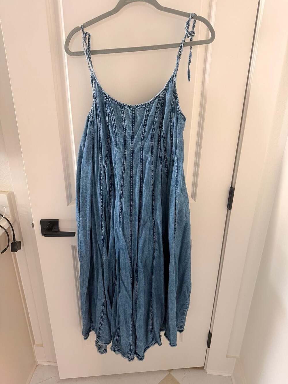 Free People Denim Midi Dress